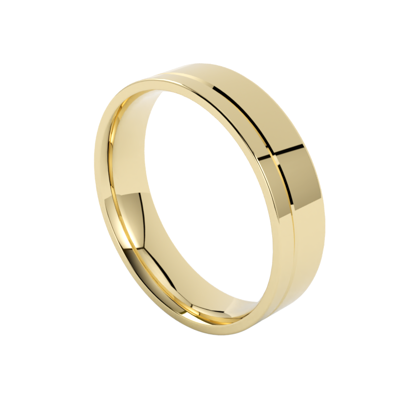 Wysokiej klasy obrączki ślubne ze złota żółtego 750